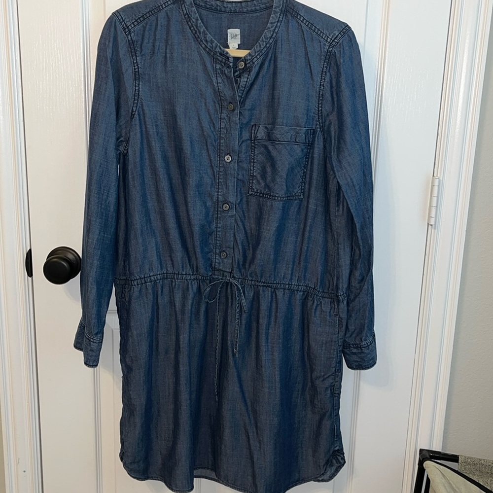 Gap light denim long sleeve  dress